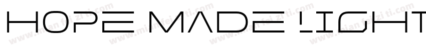 Hope Made Light字体转换